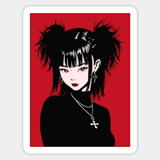 Pretty anime goth girl Magnet